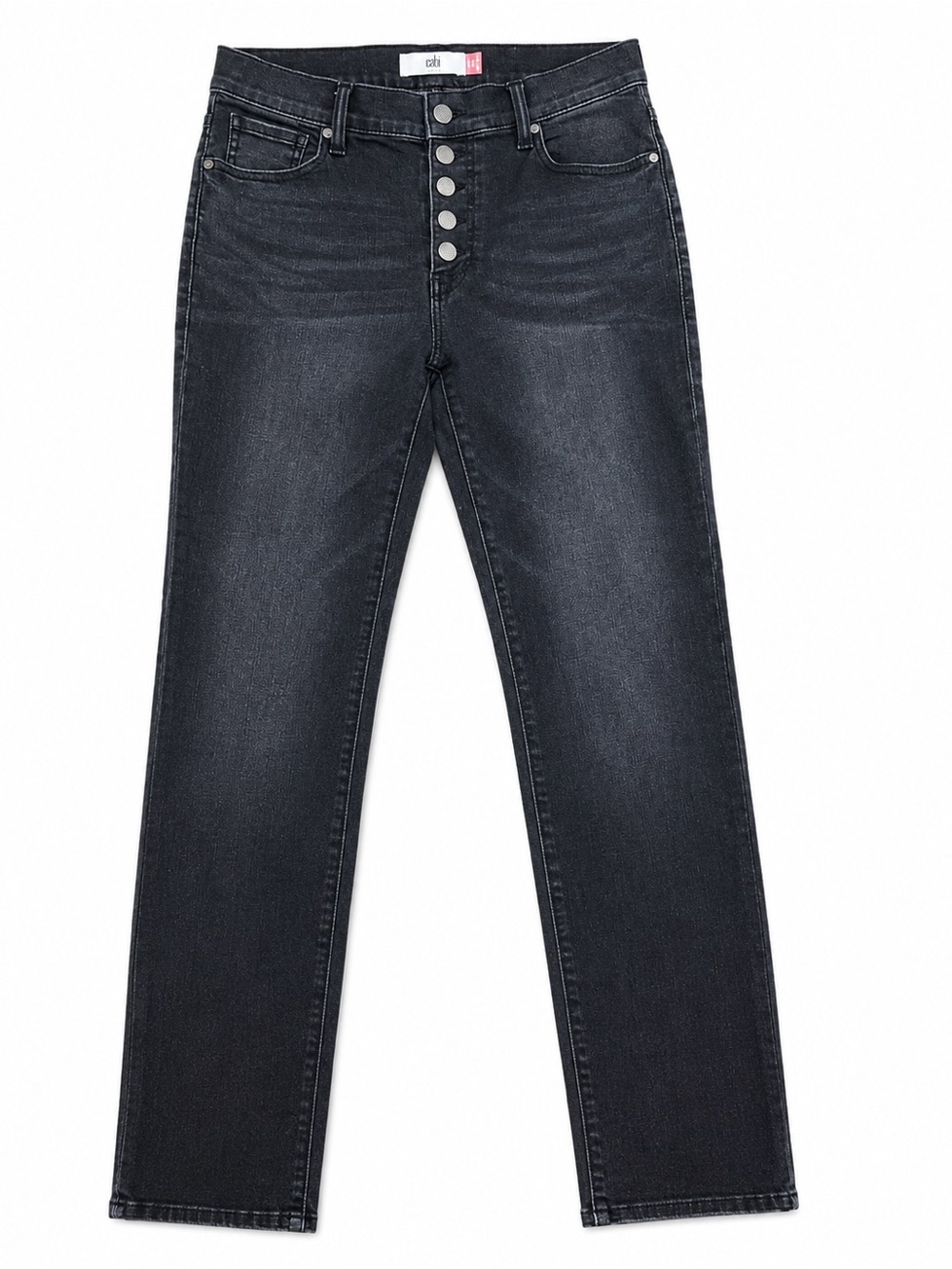 Cabi Black Button Fly Slim Straight Jeans Size 4